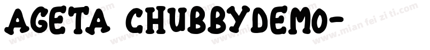 Ageta ChubbyDemo字体转换